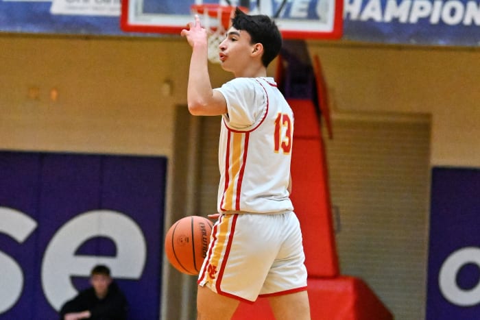 a Putnam North Eugene 5A Oregon boys basketball quarterfinal 2024 Leon Neuschwander 14